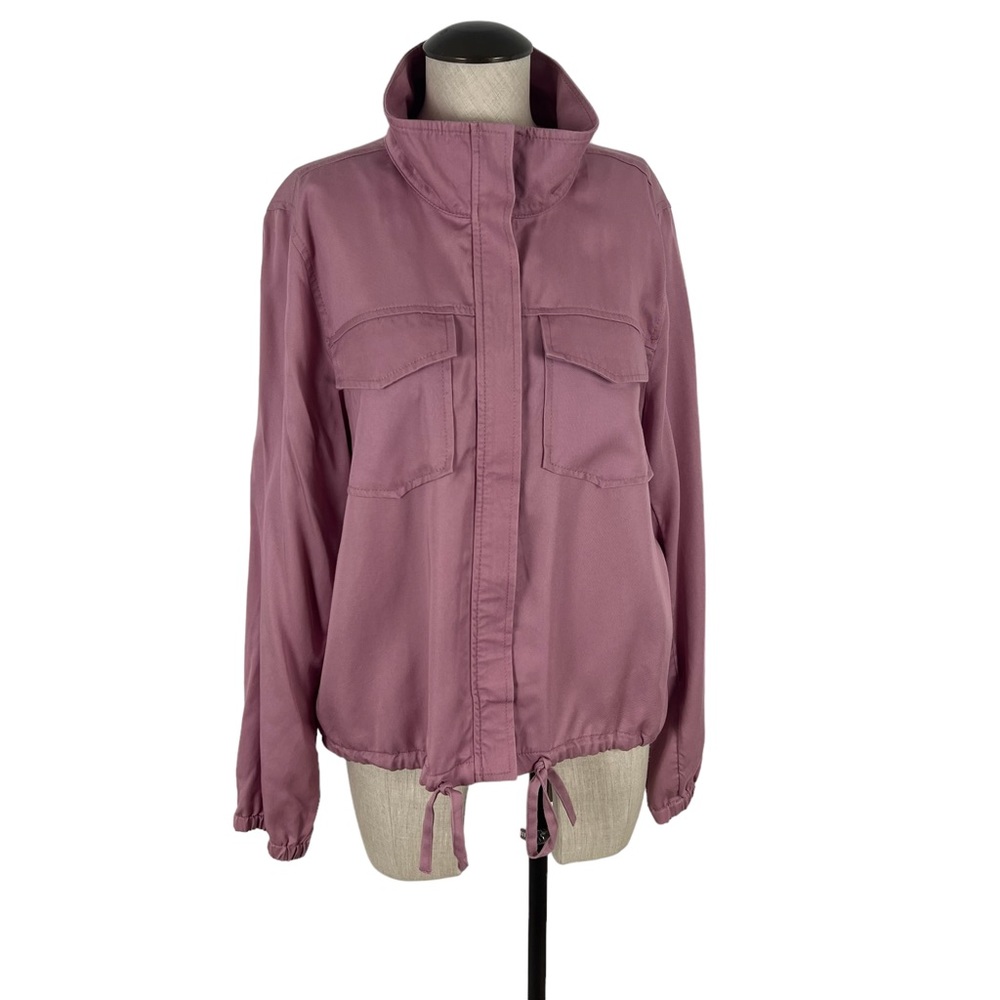 NWT LOFT Outlet Dusty Pink Cargo Lightweight Women’s Jacket Sz L